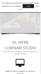 Mobile Screenshot of luminaristudio.com