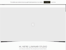 Tablet Screenshot of luminaristudio.com